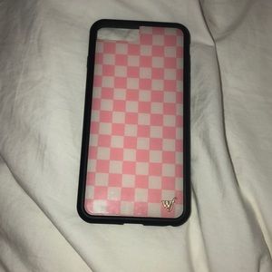 PINK CHECKERED WILDFLOWER IPHONE 7/8 PLUS CASE